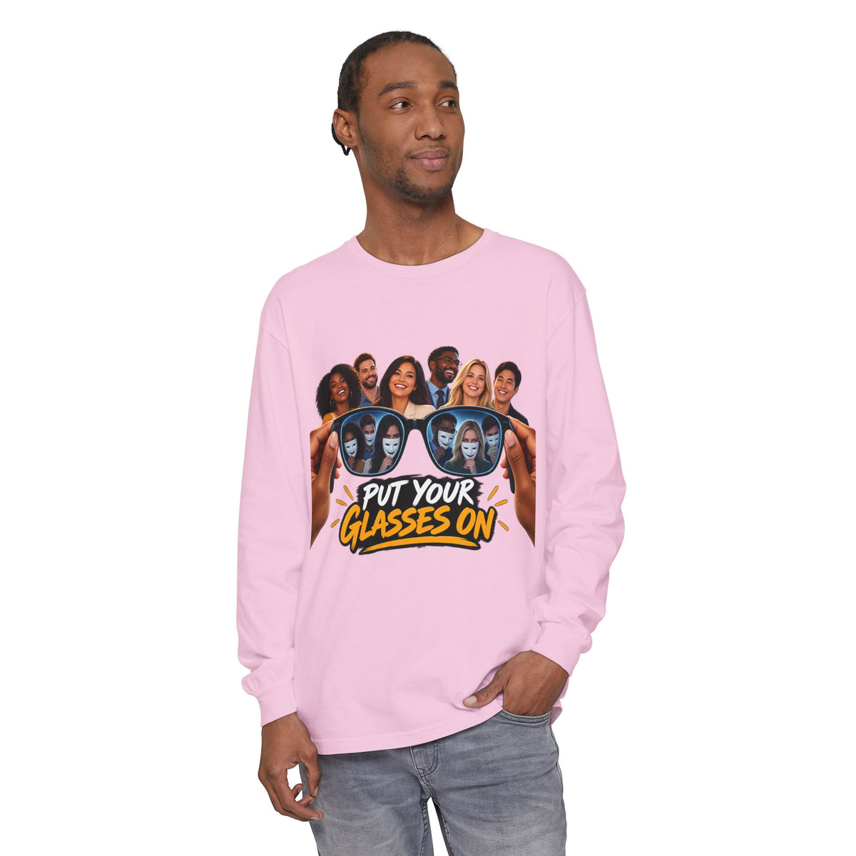 Put Your Glasses On Long Sleeve Tee