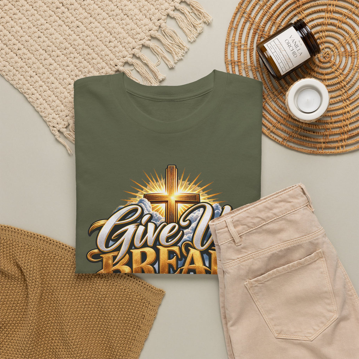 Give Us Bread Today Tee — Christian Faith Prayer T-Shirt
