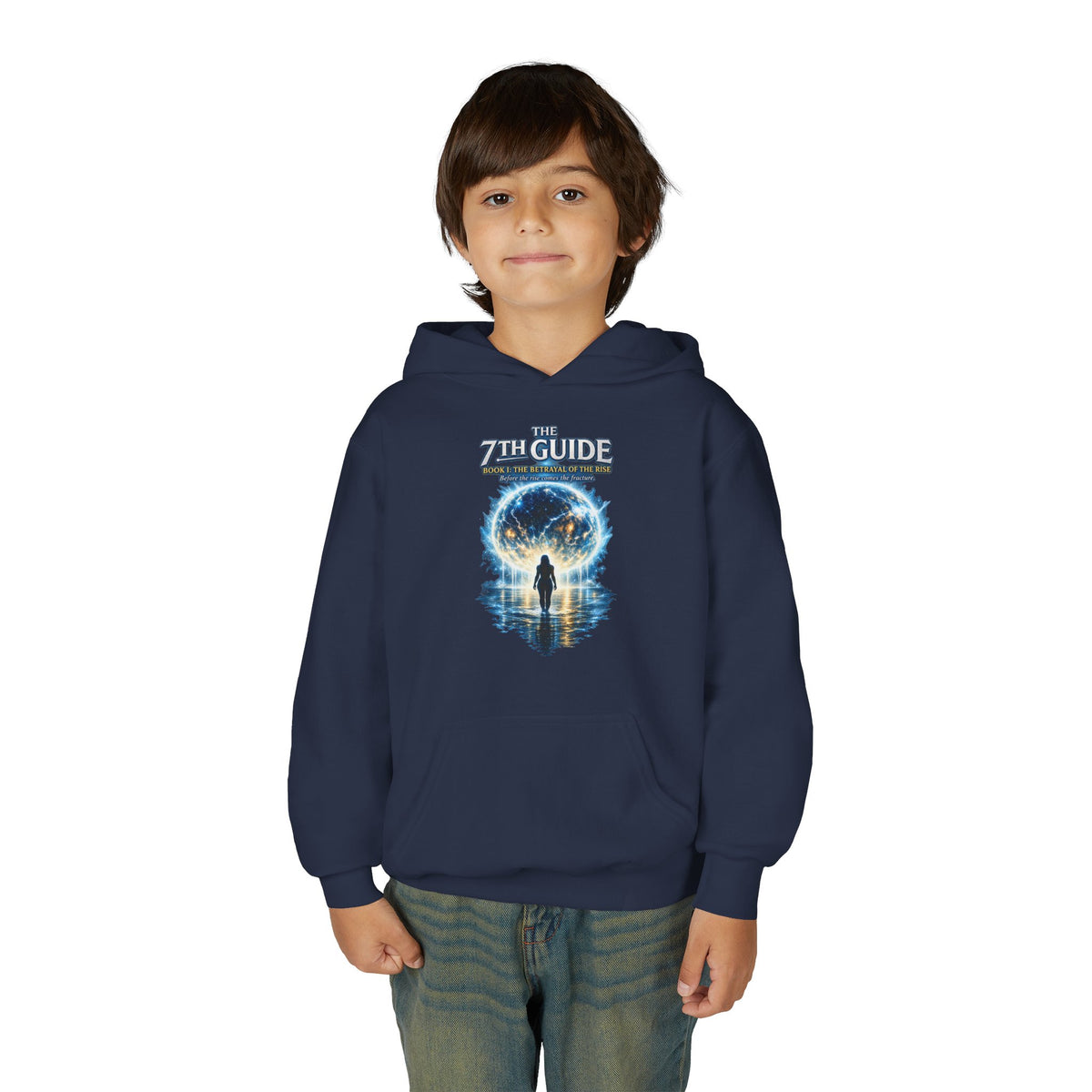 Youth Hoodie — "The Guide" Cosmic Portal Graphic Hoodie