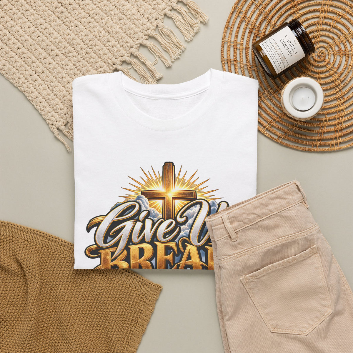 Give Us Bread Today Tee — Christian Faith Prayer T-Shirt