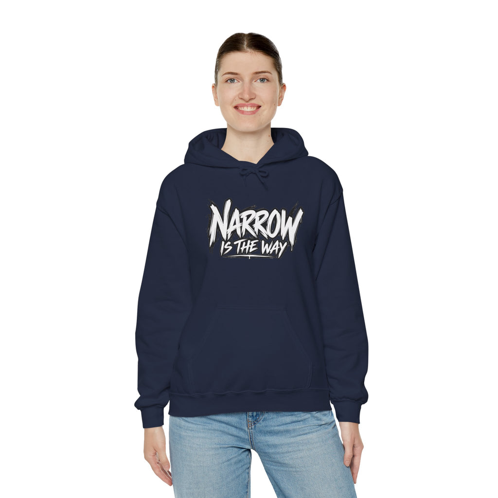 Narrow Is The Way Hoodie — Inspirational Christian Scripture Pullover