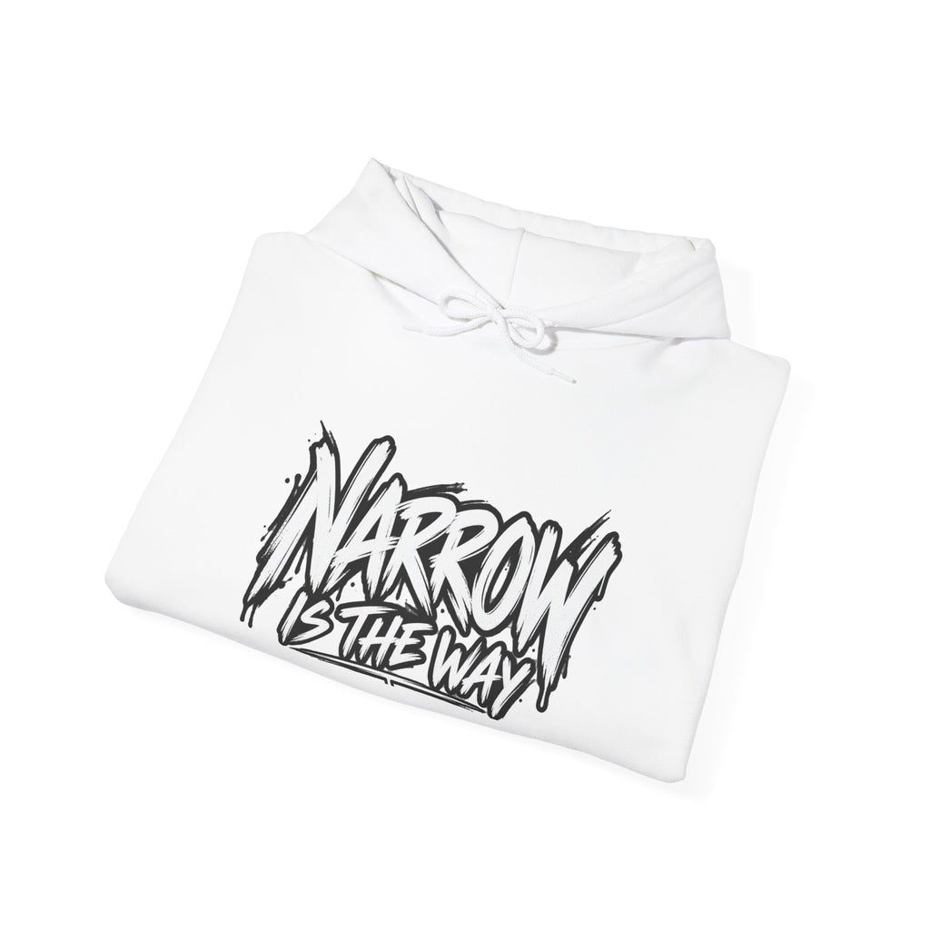 Narrow Is The Way Hoodie — Inspirational Christian Scripture Pullover