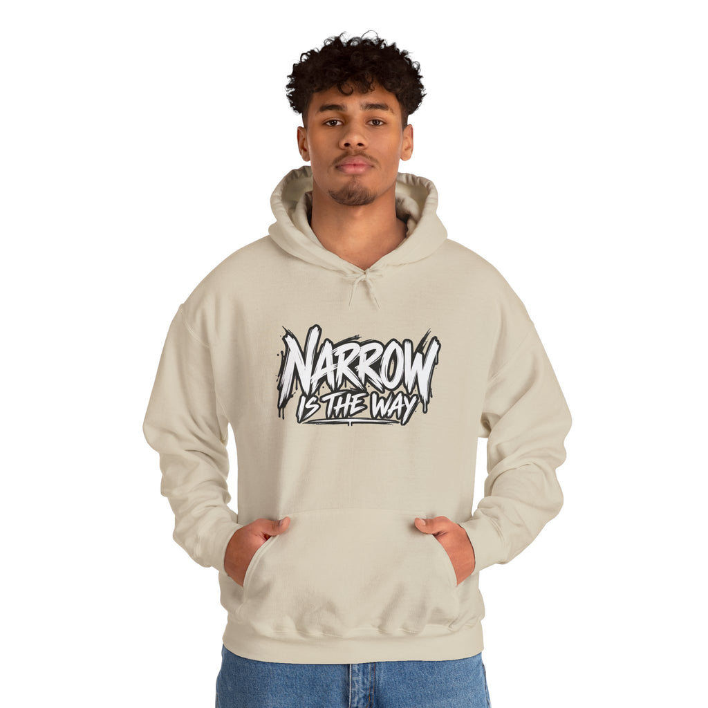 Narrow Is The Way Hoodie — Inspirational Christian Scripture Pullover