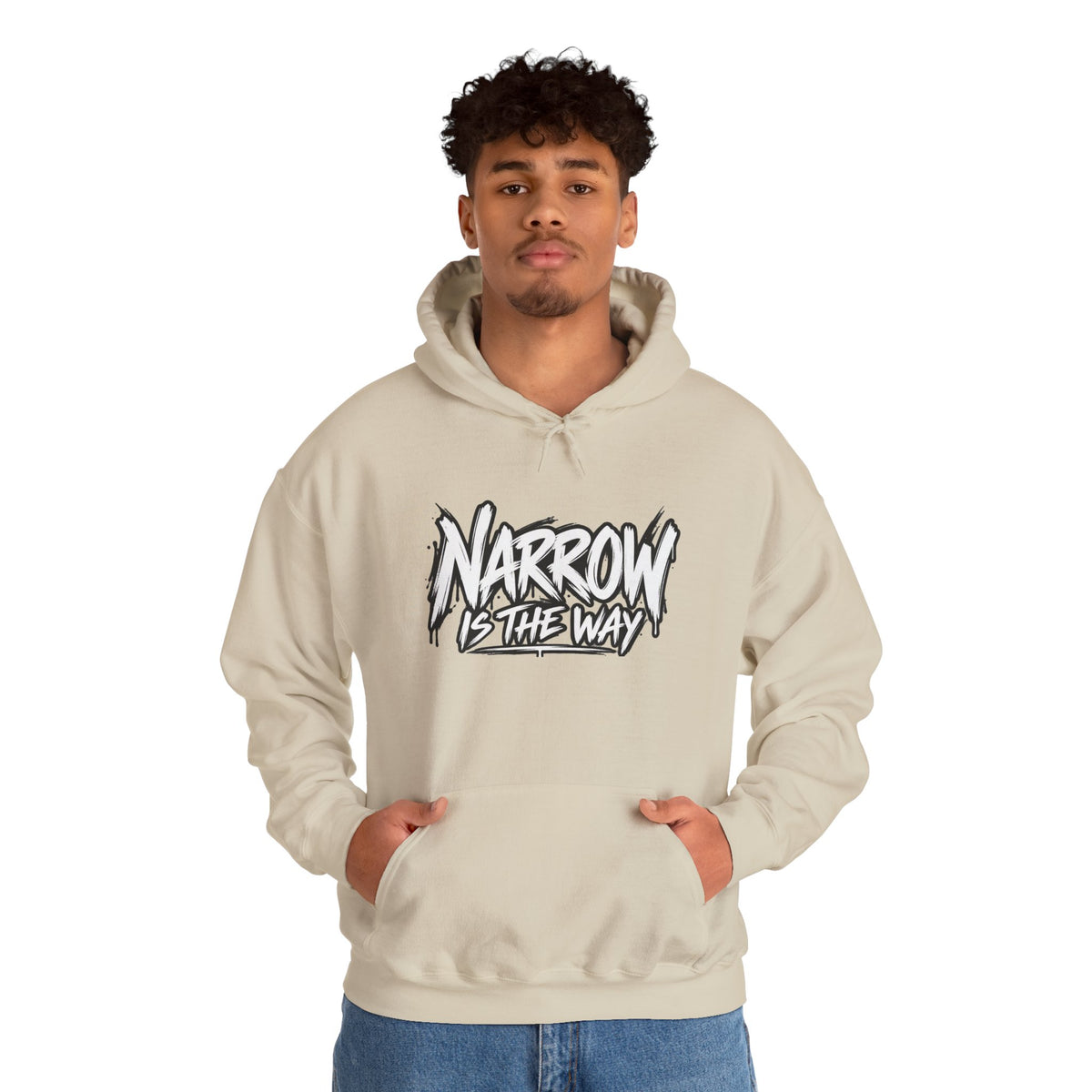Narrow Is The Way Hoodie — Inspirational Christian Scripture Pullover
