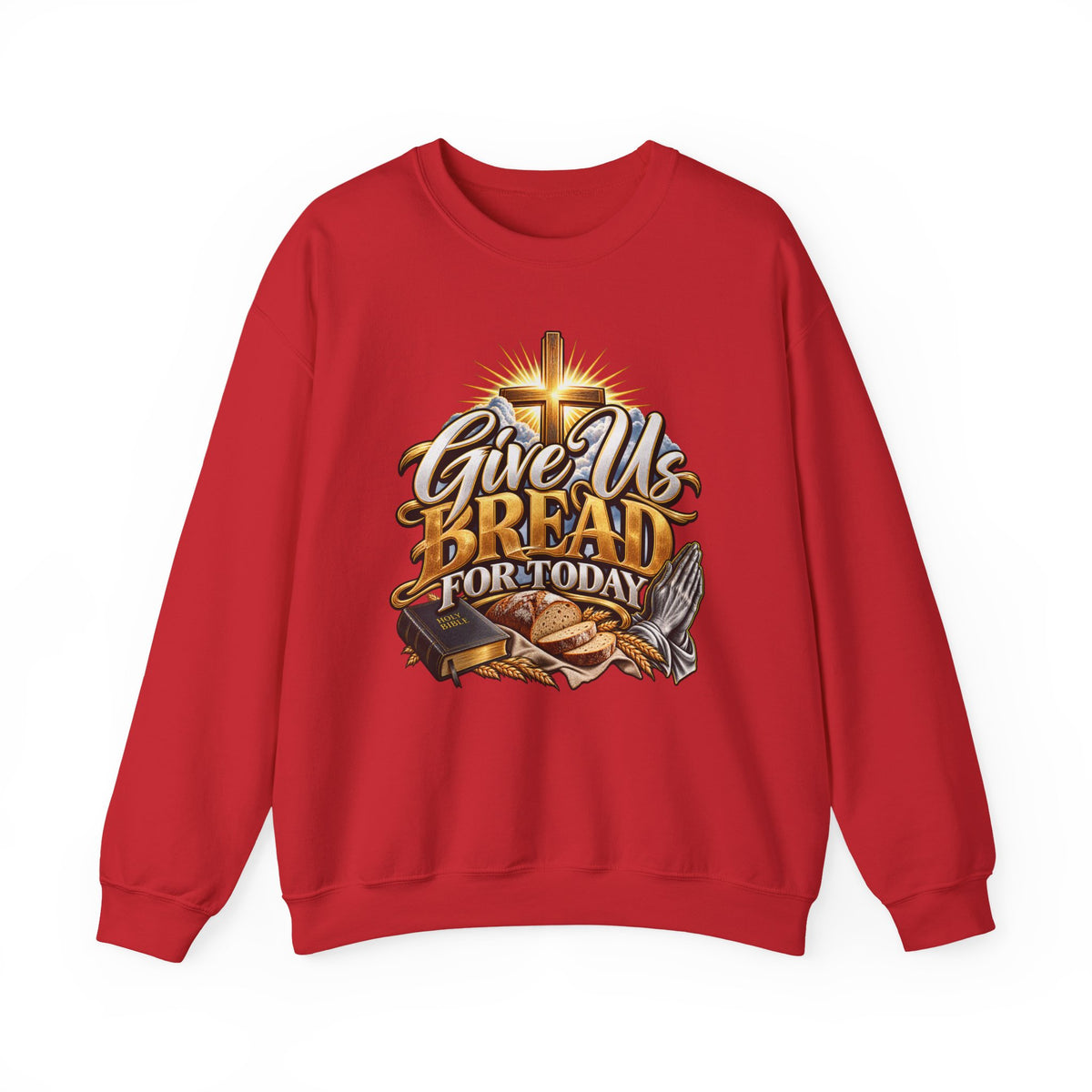 Christian 'Give Us Bread for Today' Crewneck Sweatshirt
