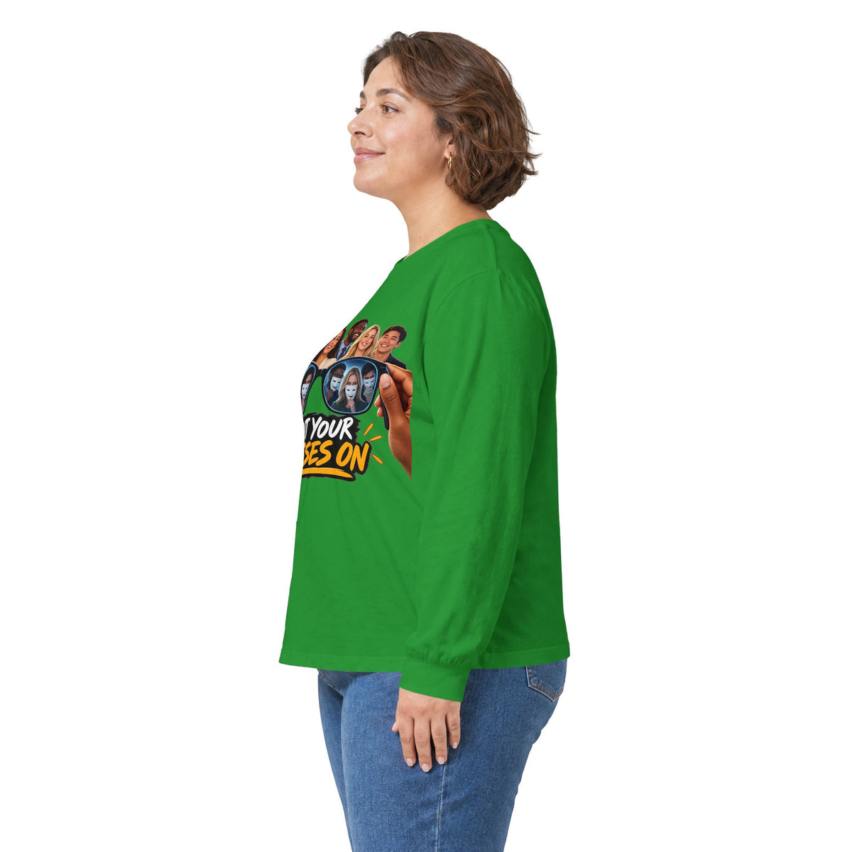 Put Your Glasses On Funny Movie-Inspired Long Sleeve Tee