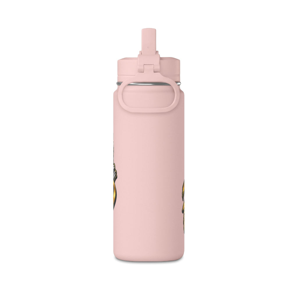 Pray Up 20oz Mini Water Bottle — Christian Cross Inspirational Sports Bottle (Pink)
