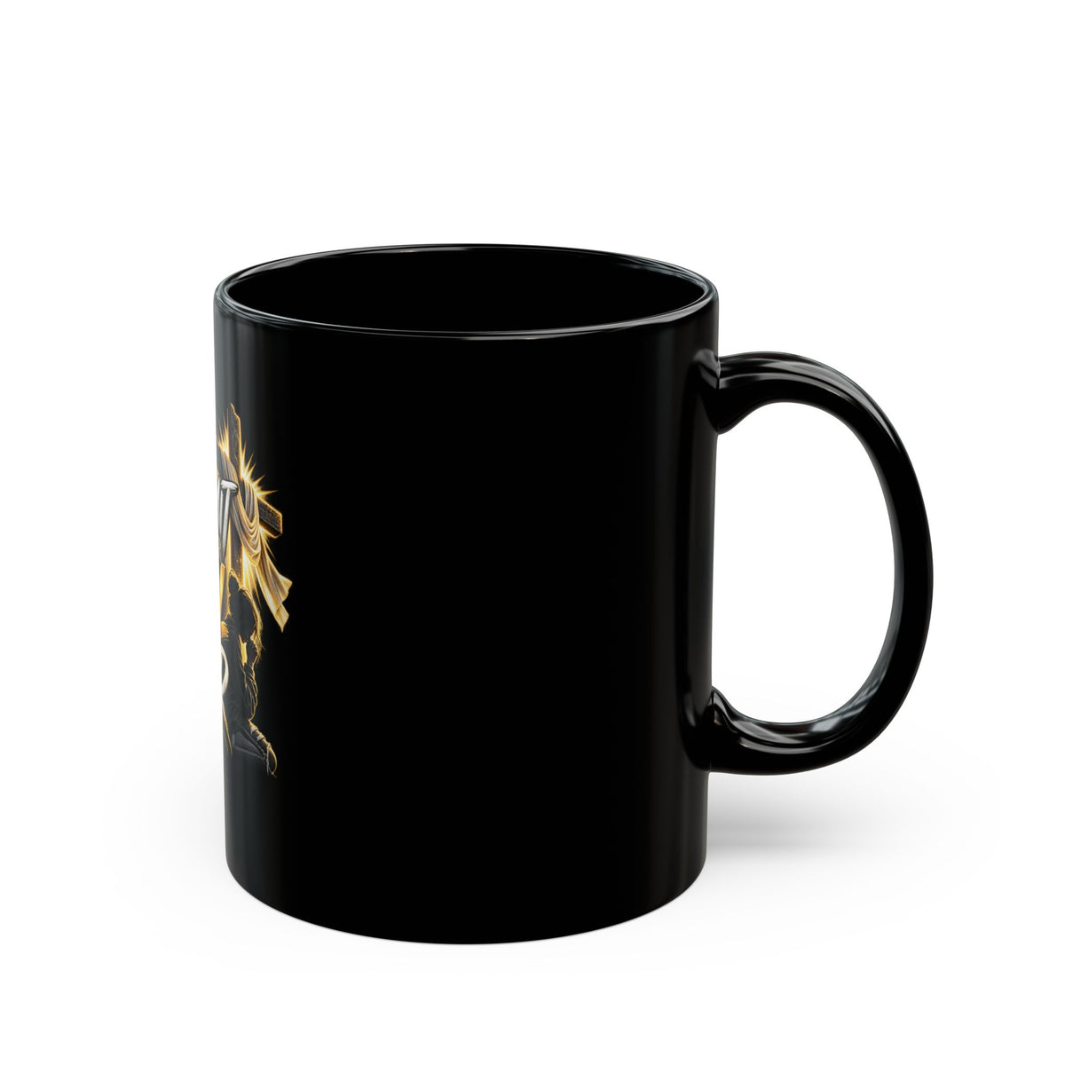 I Submit to Your Will Lord - Inspirational Black Coffee Mug