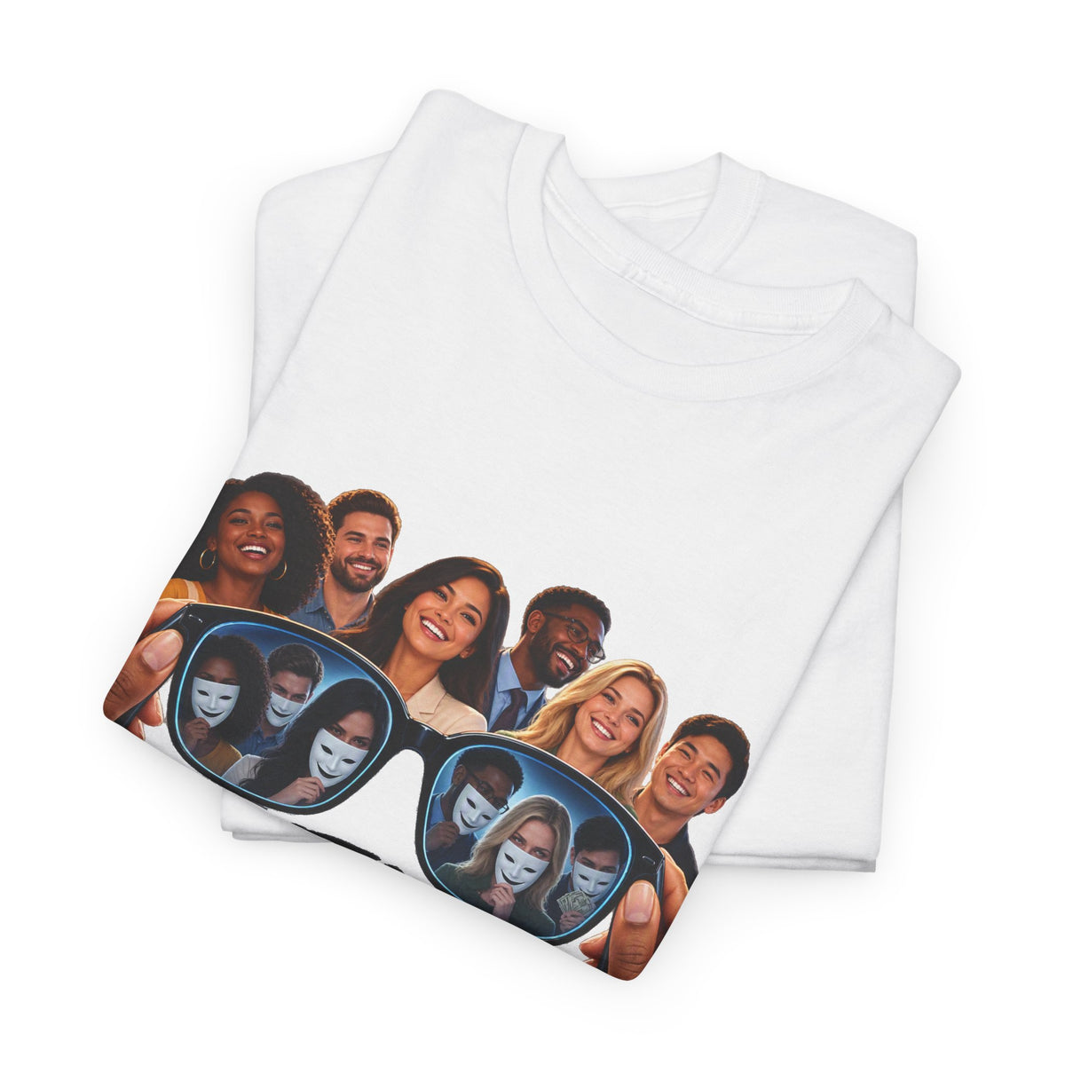 T-Shirt – “Put Your Glasses On” Graphic Tee (Funny Optical Illusion Design)