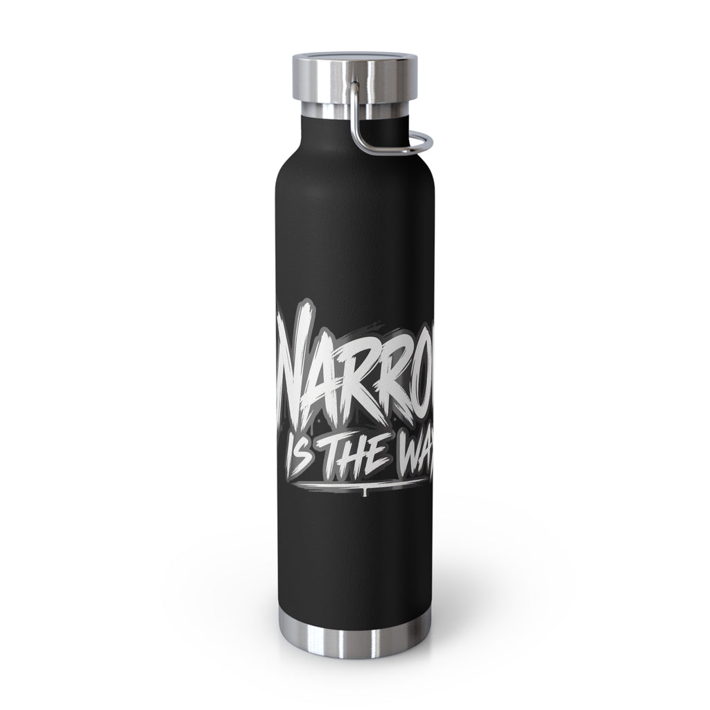 Insulated Water Bottle — 'Narrow Is the Way' Graphic 22oz