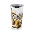 20oz Insulated Tumbler – "Calling You Home" Gold Script Travel Cup