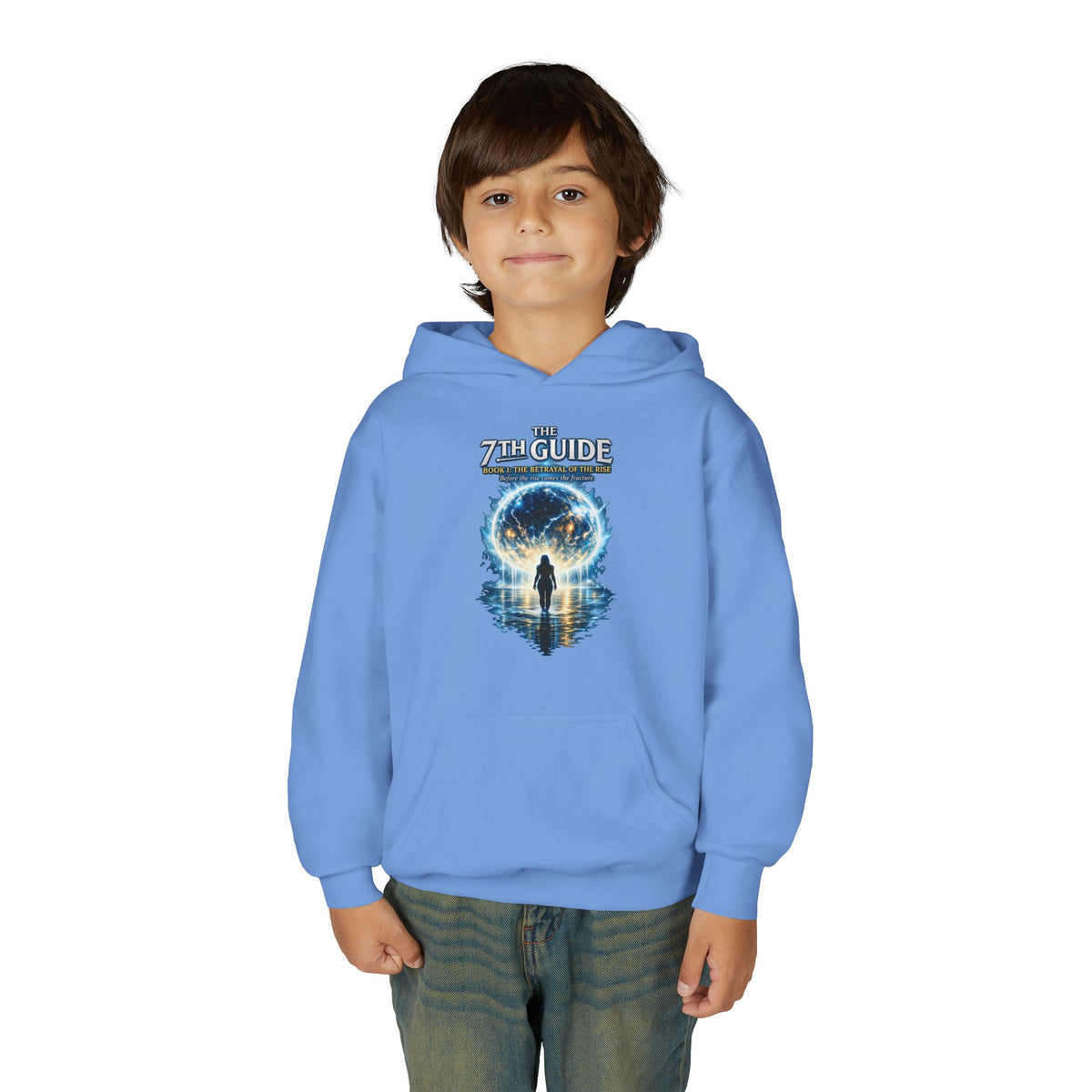 Youth Hoodie — "The Guide" Cosmic Portal Graphic Hoodie