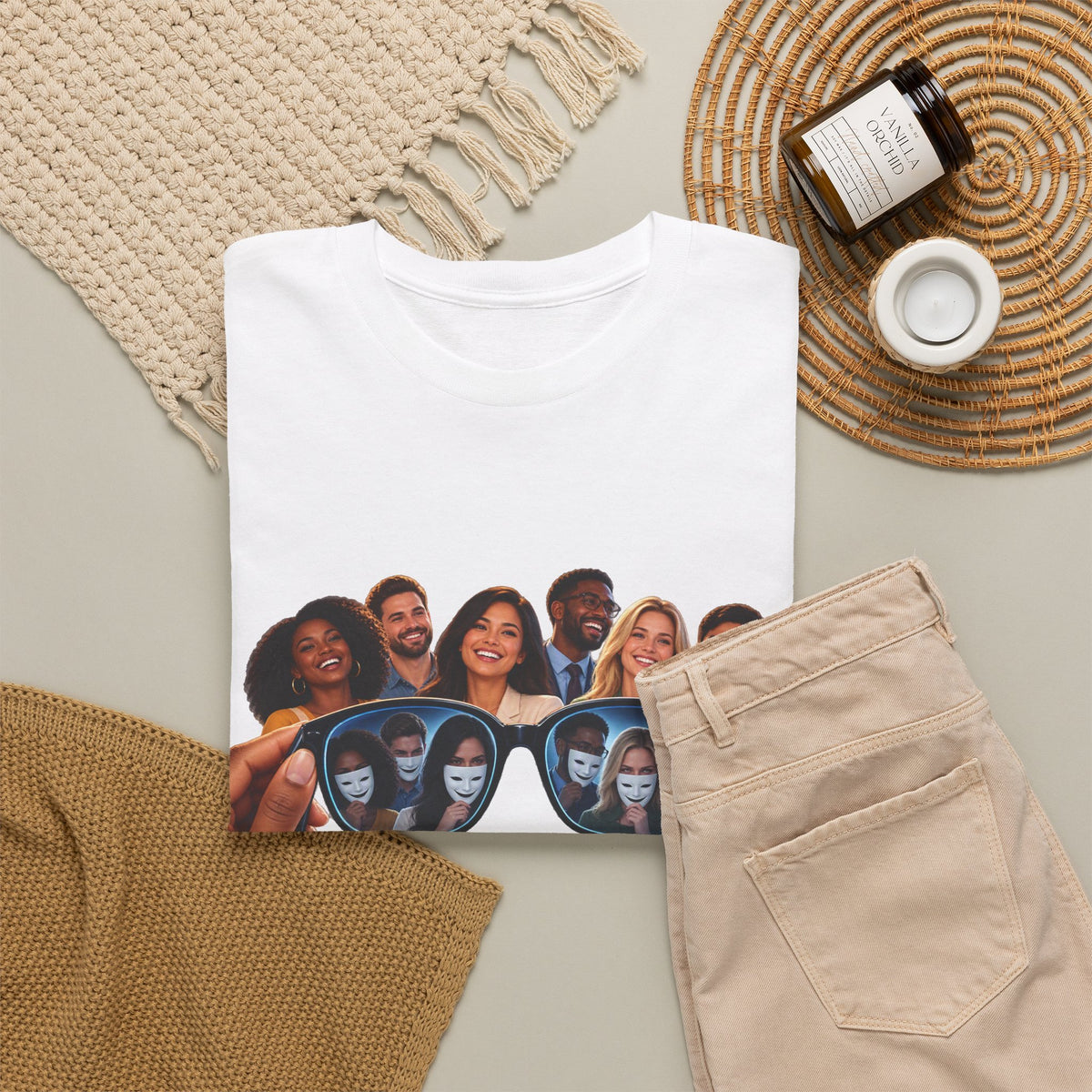 T-Shirt – “Put Your Glasses On” Graphic Tee (Funny Optical Illusion Design)