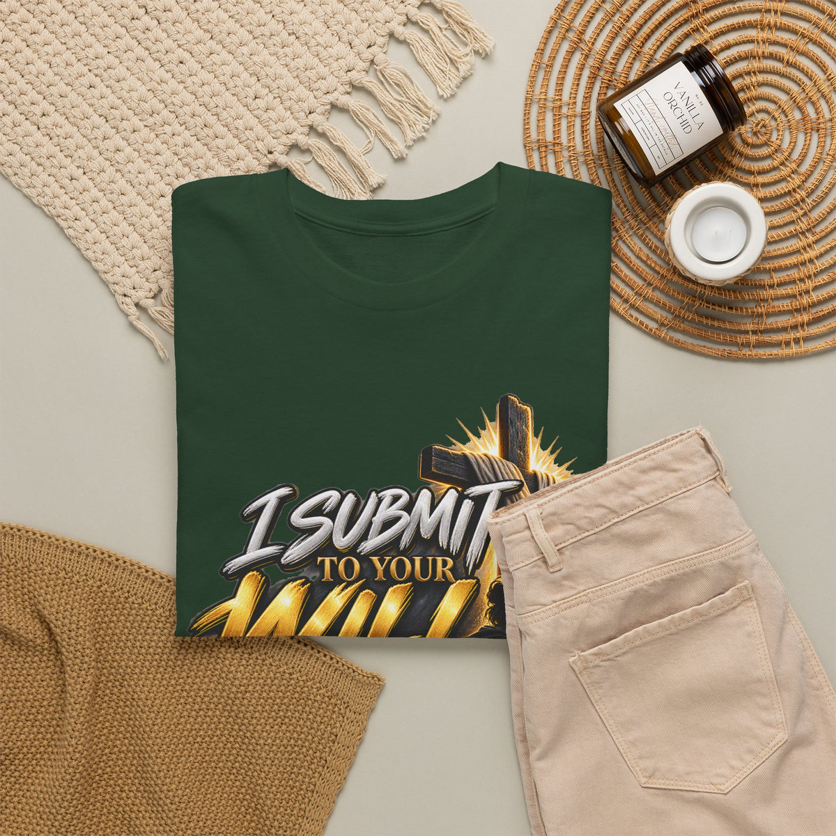 Christian T-Shirt — "I Submit to Your Will Lord" Graphic Tee