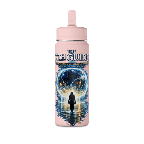 20oz Stainless Water Bottle — "The 7th Guide" Sci‑Fi Book Artwork