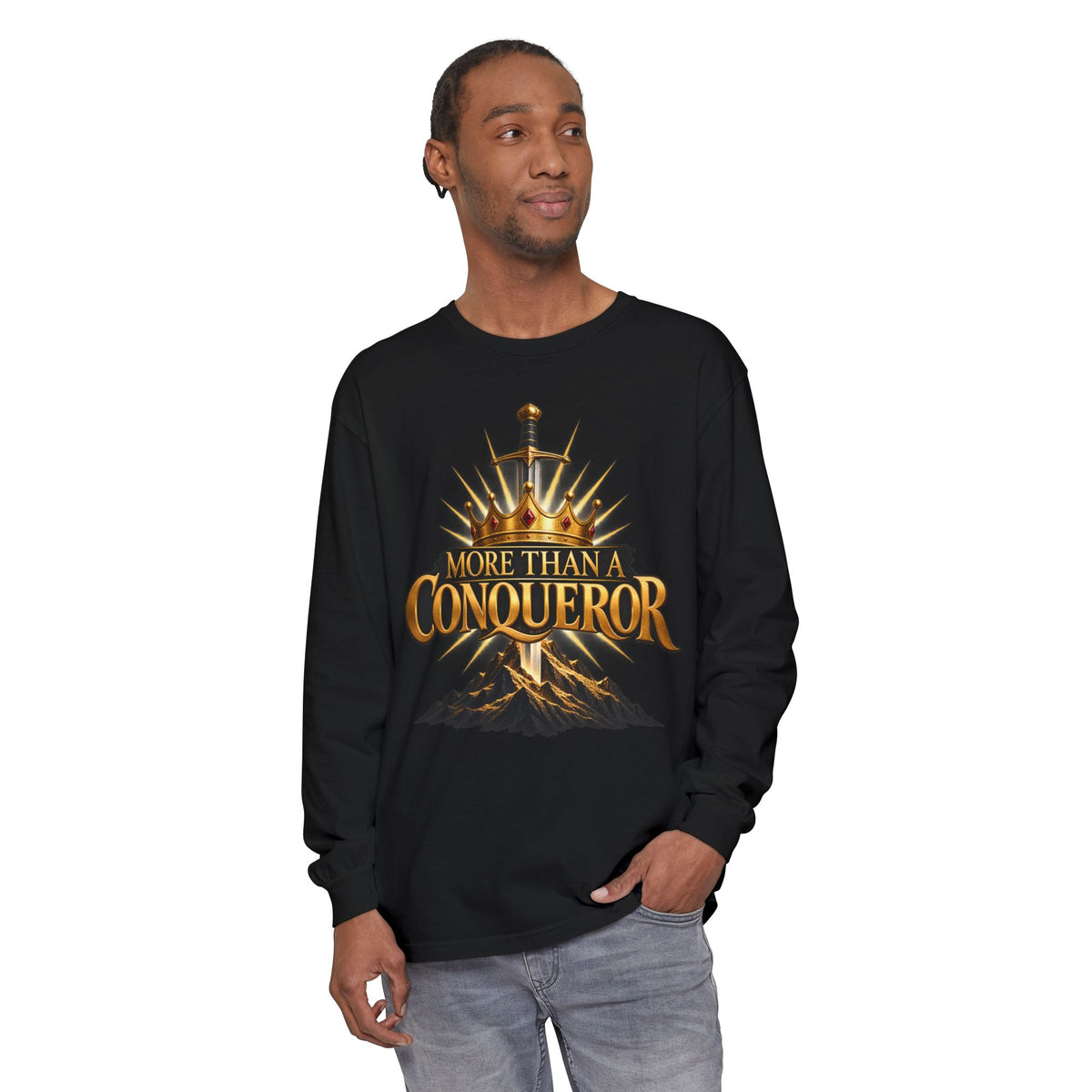 More Than A Conqueror Long Sleeve Tee