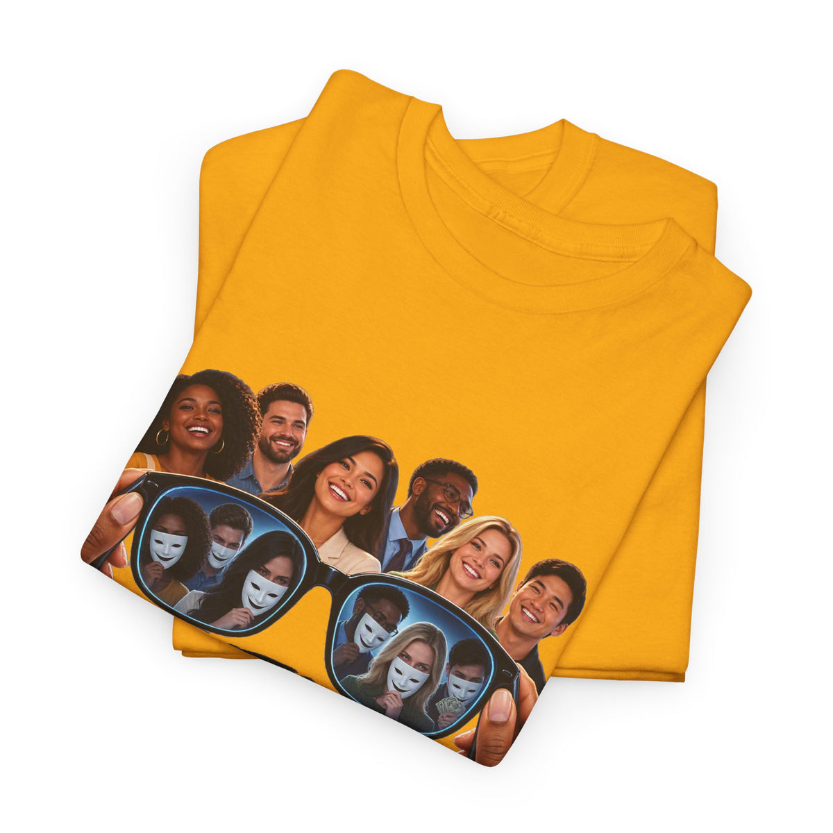 T-Shirt – “Put Your Glasses On” Graphic Tee (Funny Optical Illusion Design)