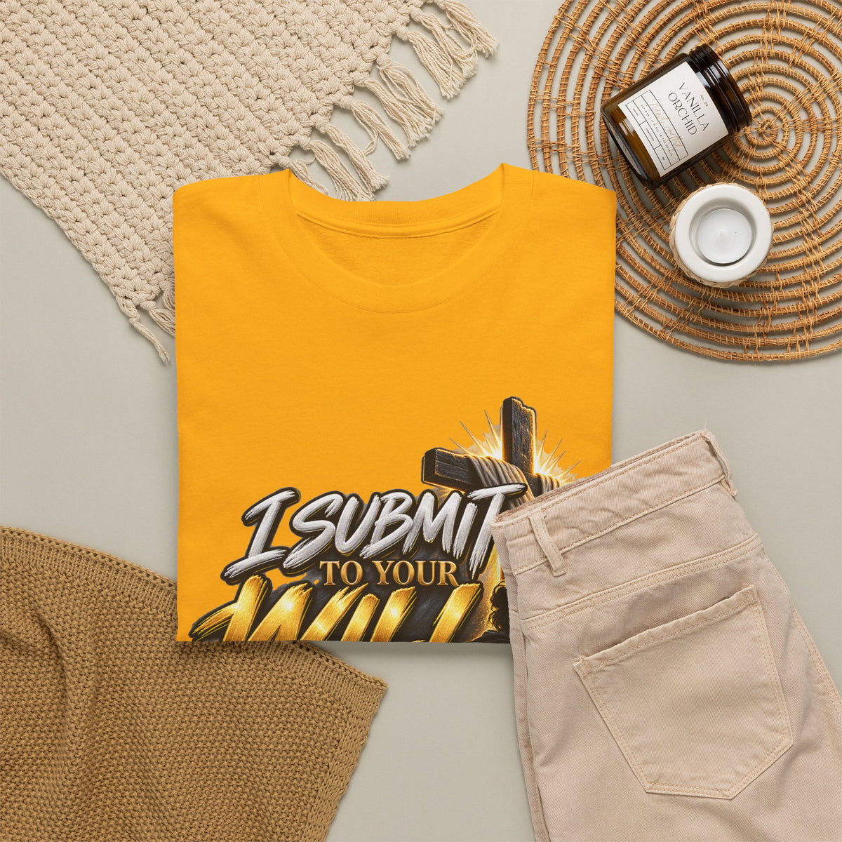 Christian T-Shirt — "I Submit to Your Will Lord" Graphic Tee