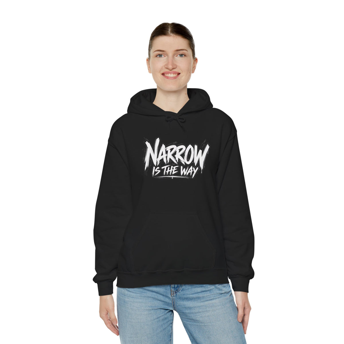 Narrow Is The Way Hoodie — Inspirational Christian Scripture Pullover