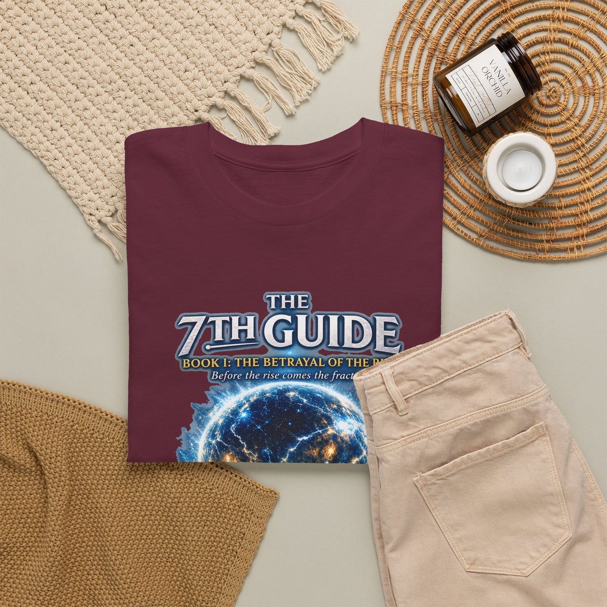 T-Shirt — "The 7th Guide" Cosmic Portal Design