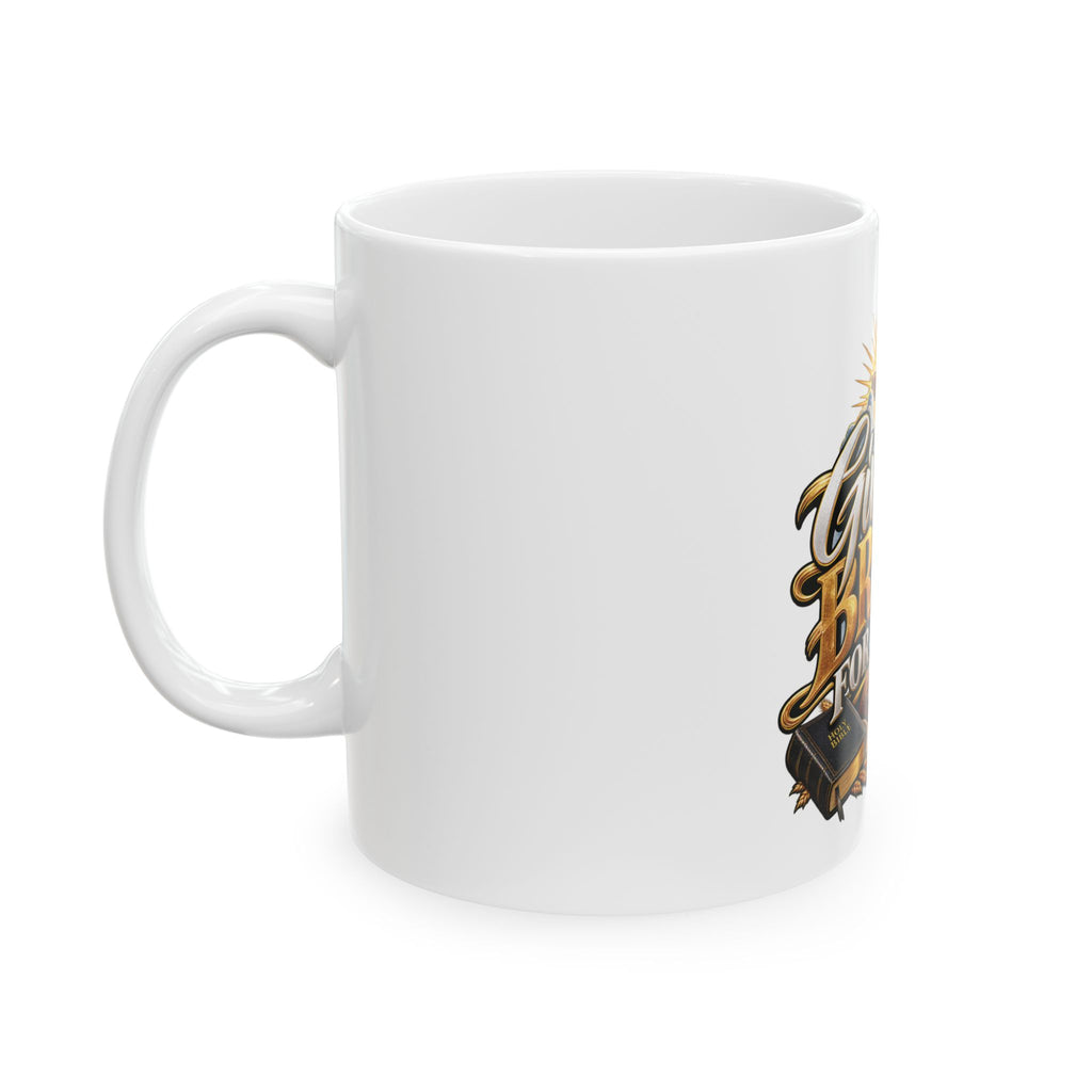 Give Us Bread For Today Ceramic Mug — Inspirational Christian Coffee Cup (11oz & 15oz)
