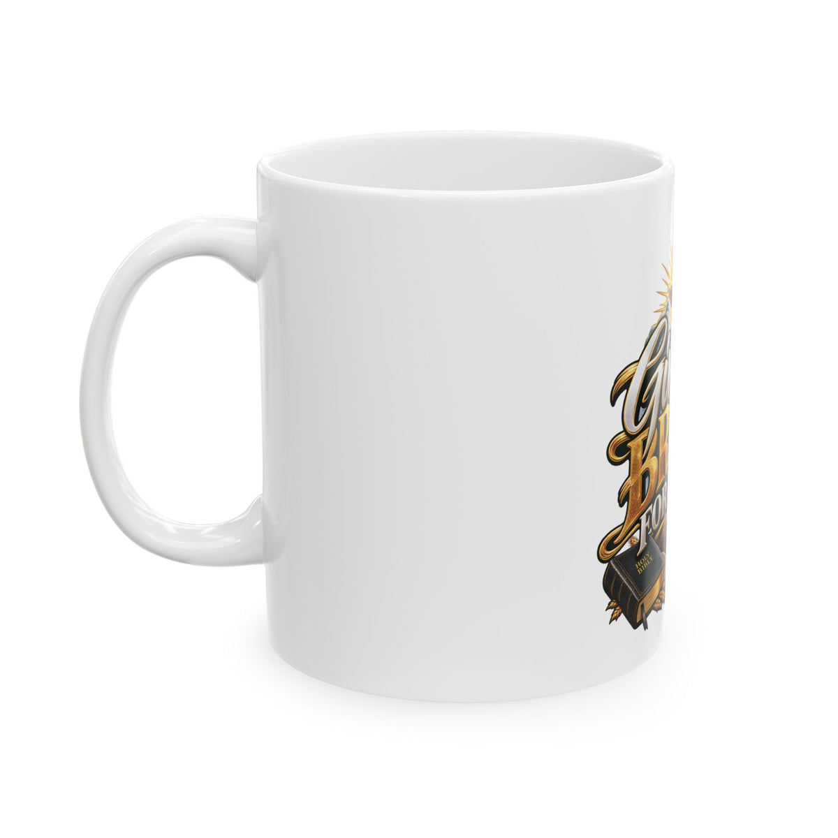 Give Us Bread For Today Ceramic Mug — Inspirational Christian Coffee Cup (11oz & 15oz)