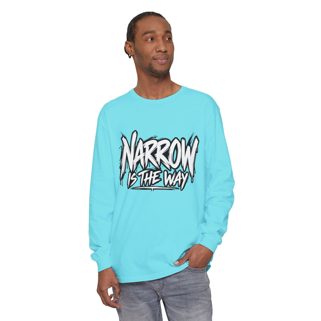 Long Sleeve Tee — "Narrow Is The Way" Graphic