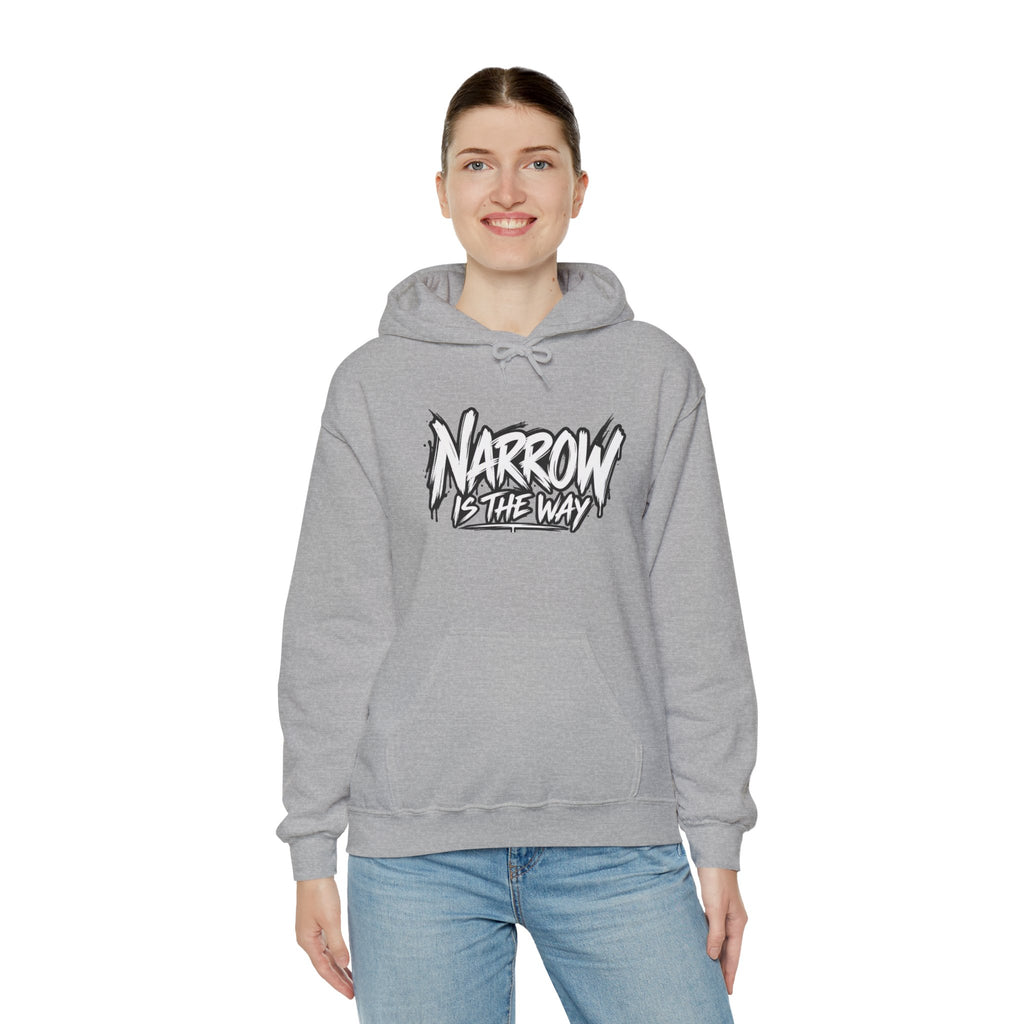 Narrow Is The Way Hoodie — Inspirational Christian Scripture Pullover