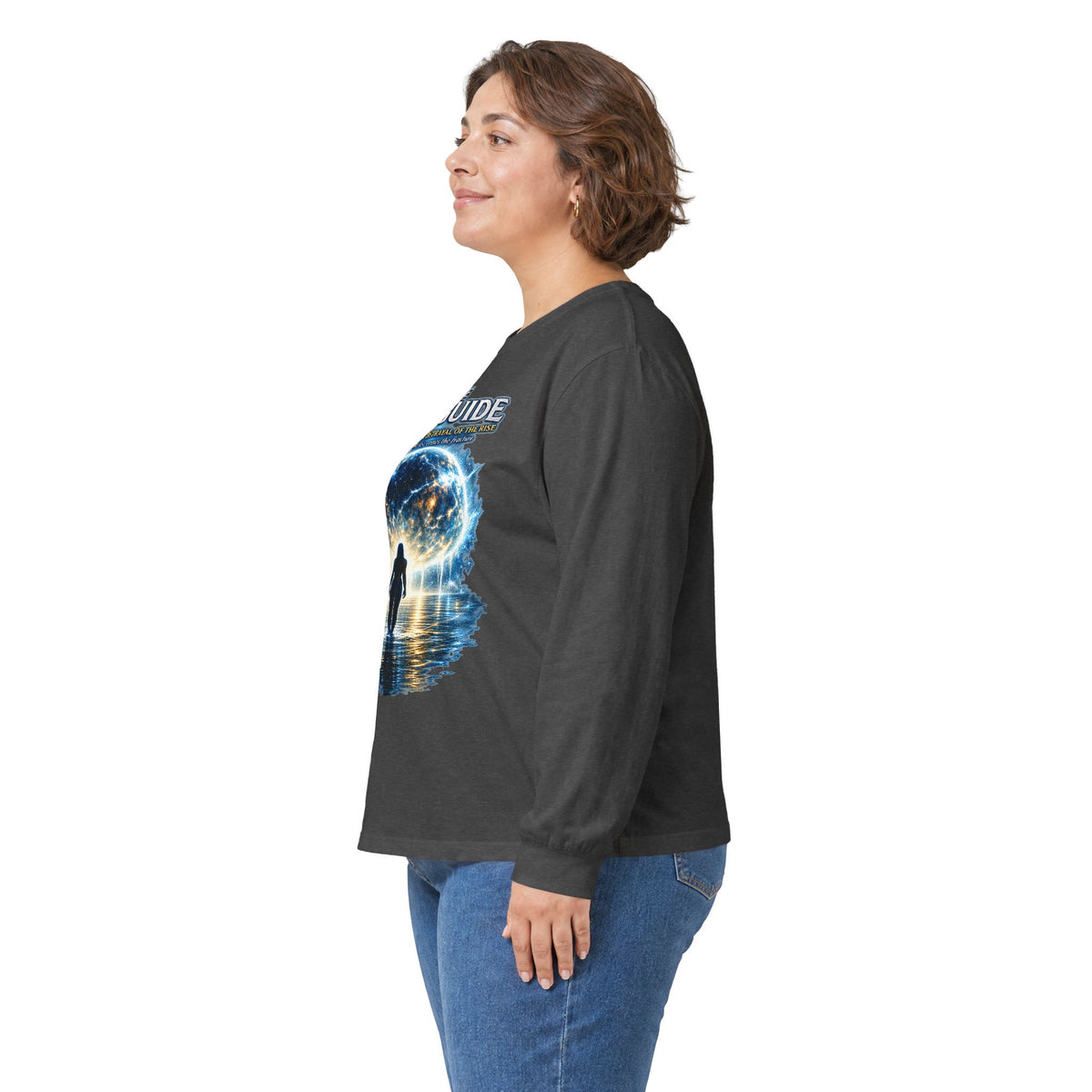 7th Guide Long Sleeve Tee — Cosmic Guide Graphic Shirt