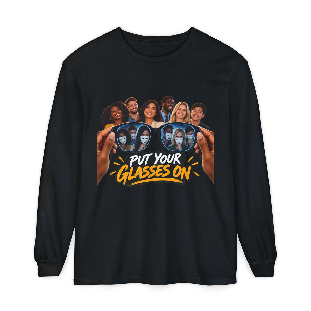 Put Your Glasses On Long Sleeve Tee