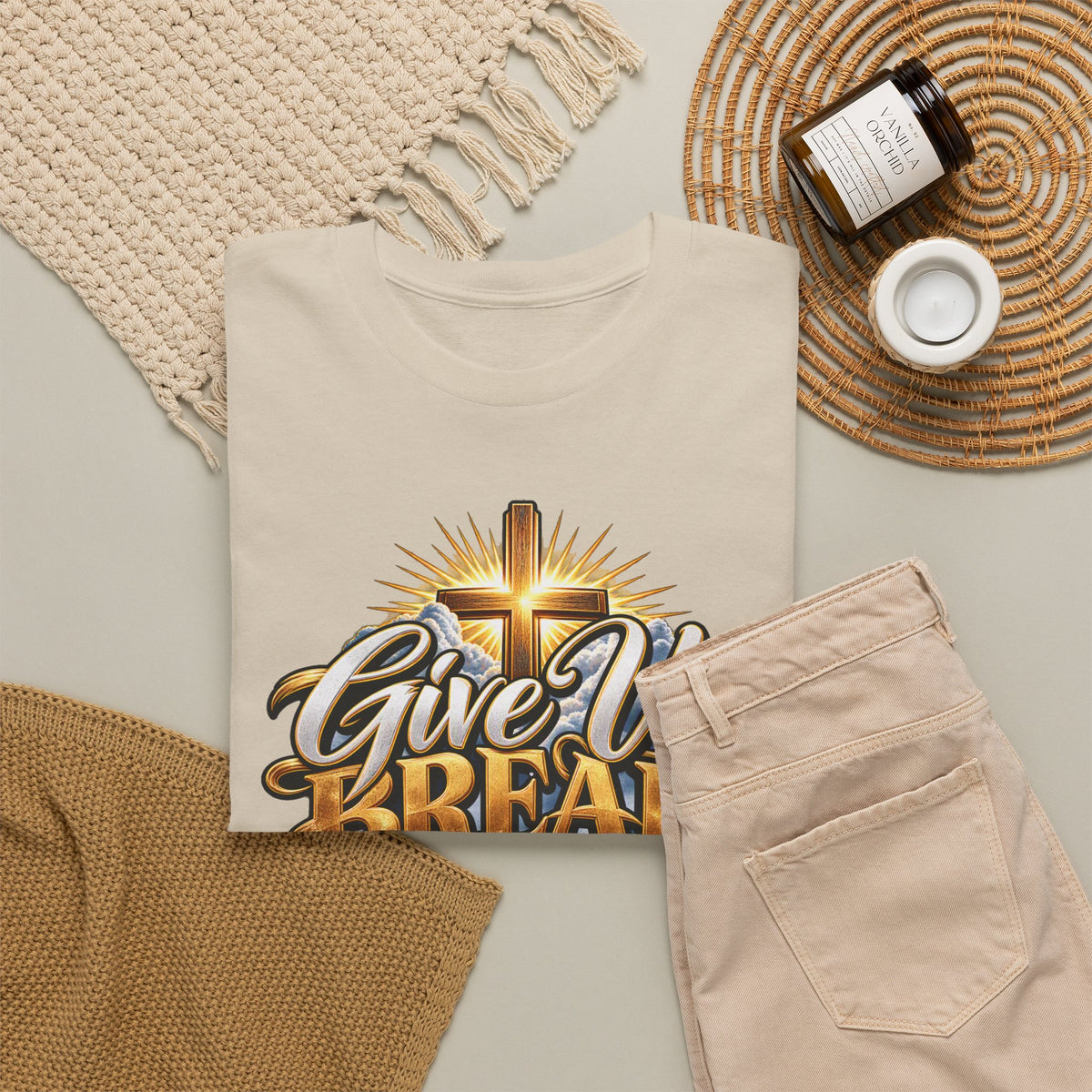 Give Us Bread Today Tee — Christian Faith Prayer T-Shirt