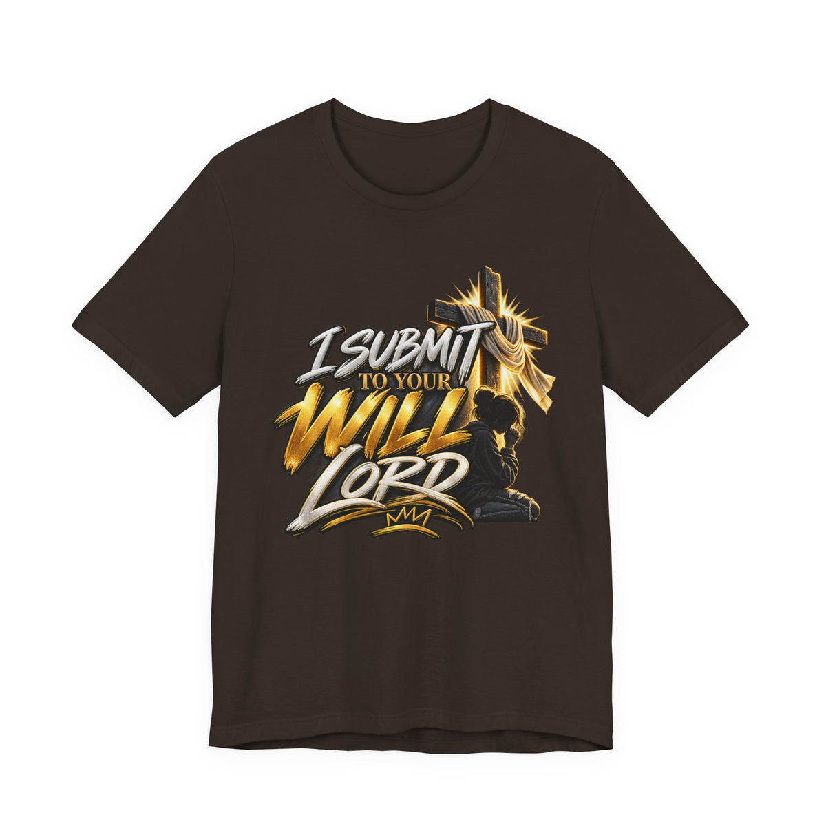 Religious Graphic Tee — "I Submit to Your Will Lord" Short Sleeve Shirt