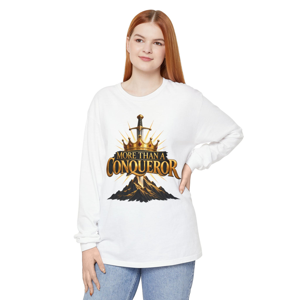 More Than A Conqueror Long Sleeve Tee