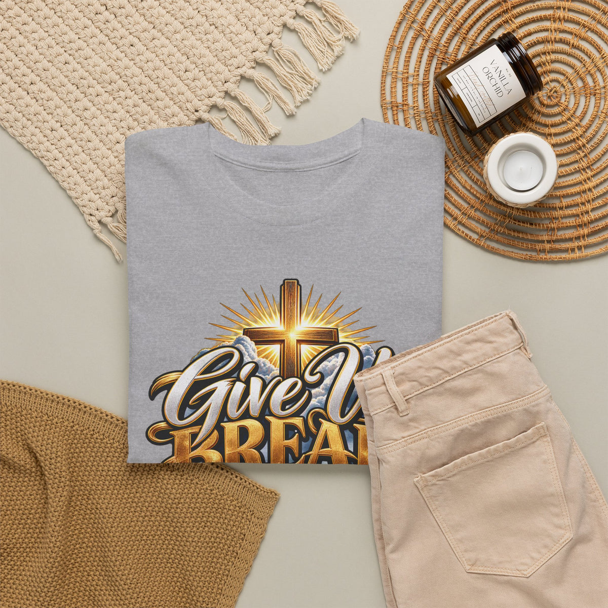 Give Us Bread Today Tee — Christian Faith Prayer T-Shirt