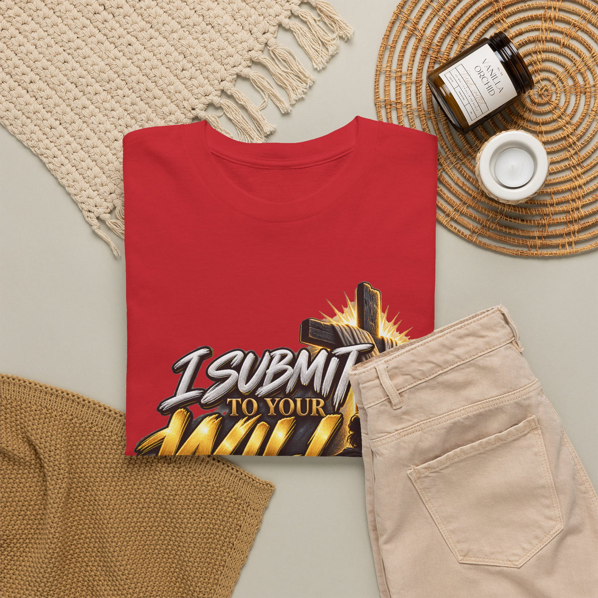 Christian T-Shirt — "I Submit to Your Will Lord" Graphic Tee