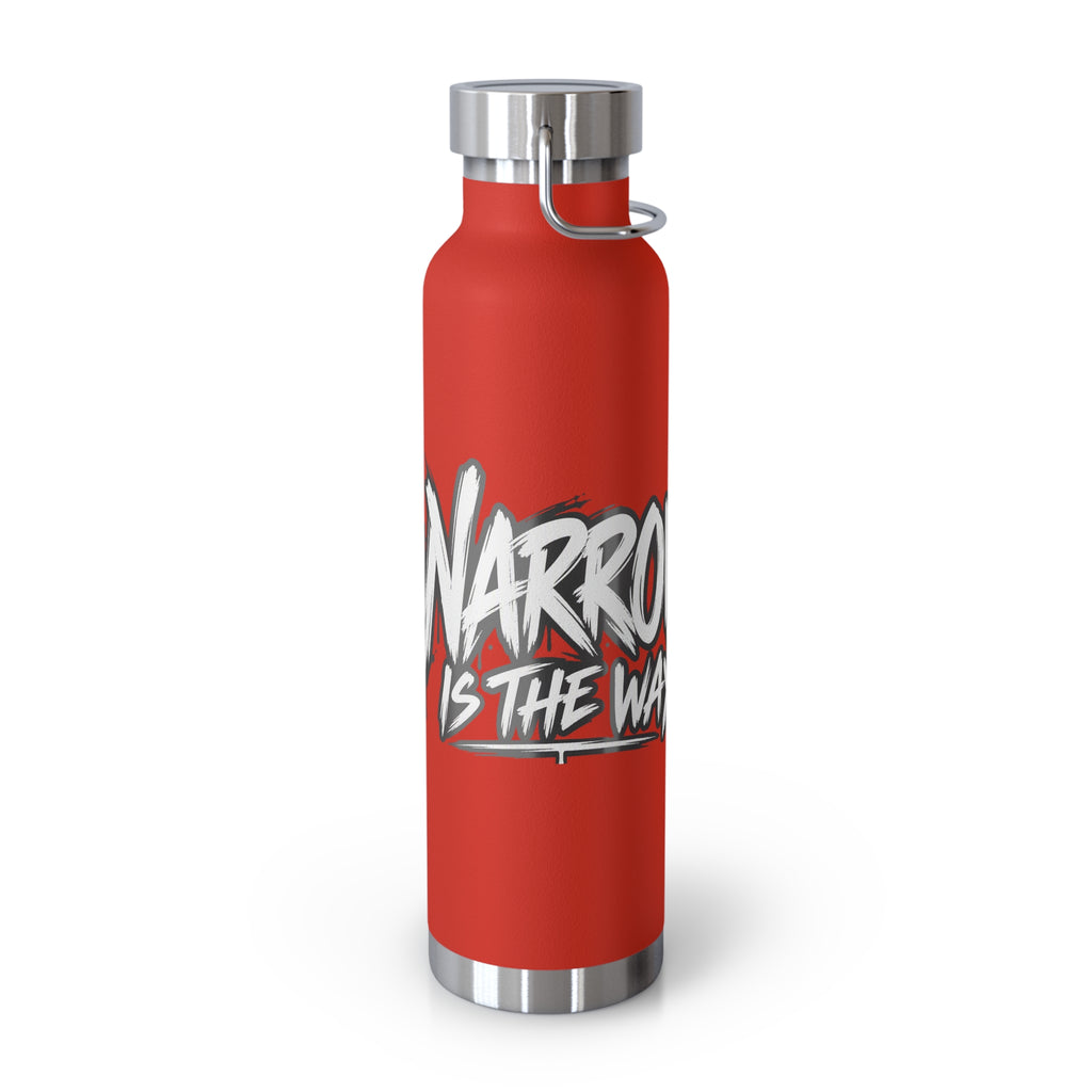 Insulated Water Bottle — 'Narrow Is the Way' Graphic 22oz