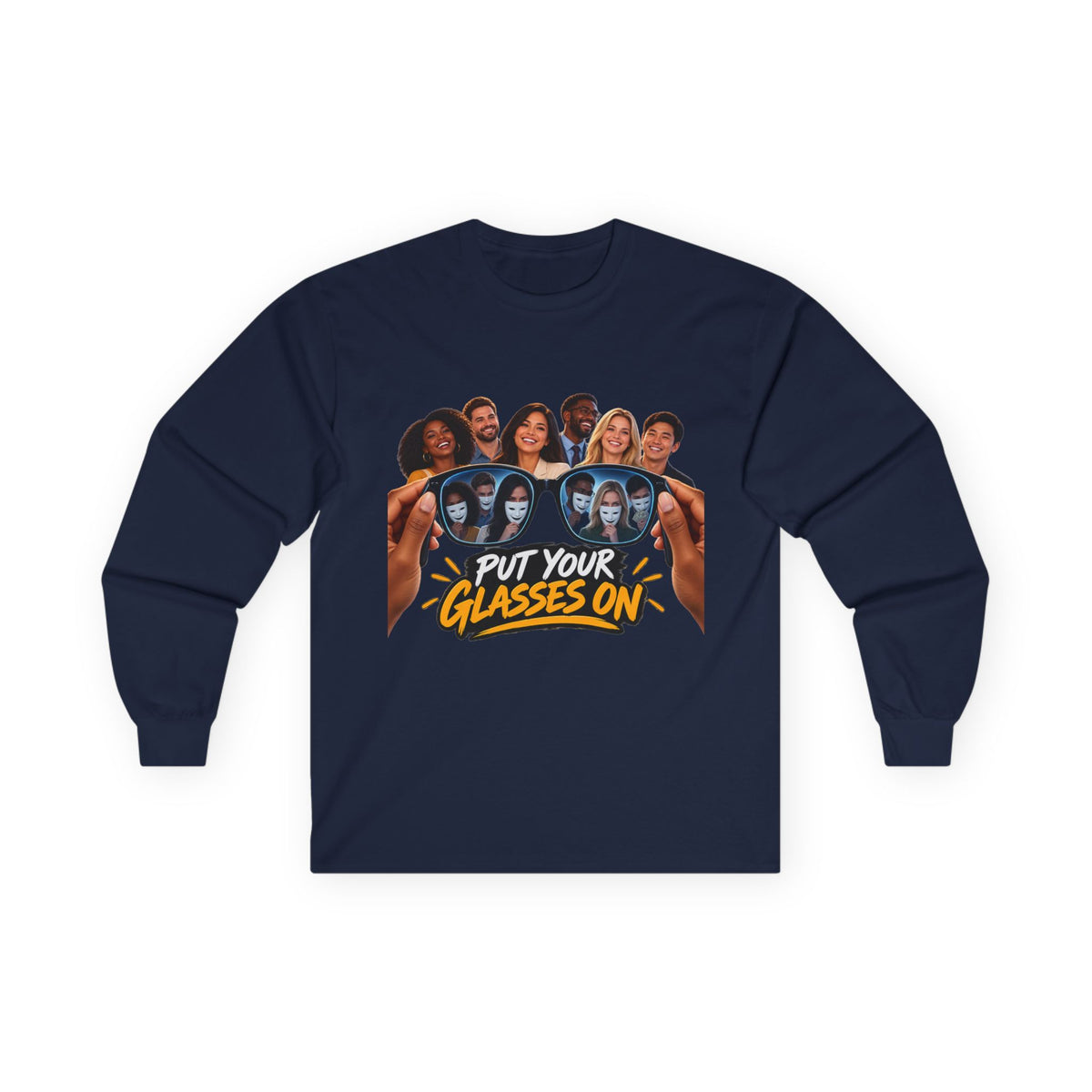 Put Your Glasses On Funny Movie-Inspired Long Sleeve Tee