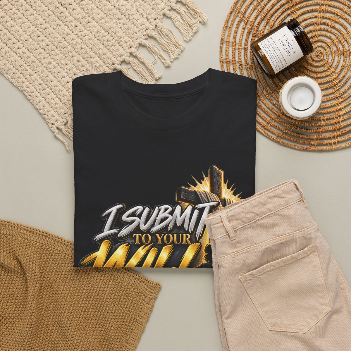 Christian T-Shirt — "I Submit to Your Will Lord" Graphic Tee