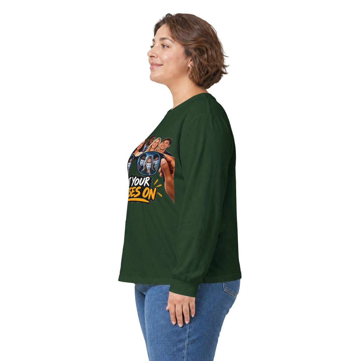 Put Your Glasses On Funny Movie-Inspired Long Sleeve Tee