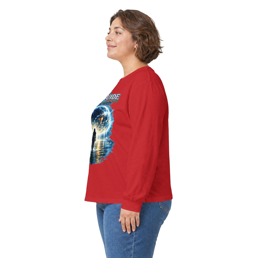 7th Guide Long Sleeve Tee — Cosmic Guide Graphic Shirt