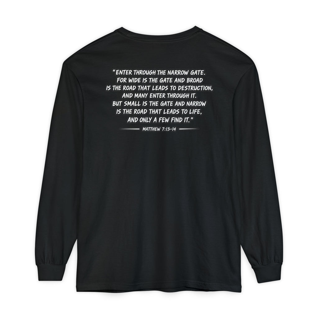 Now I Walk With Purpose Long Sleeve T‑Shirt — Inspirational Christian Faith Tee