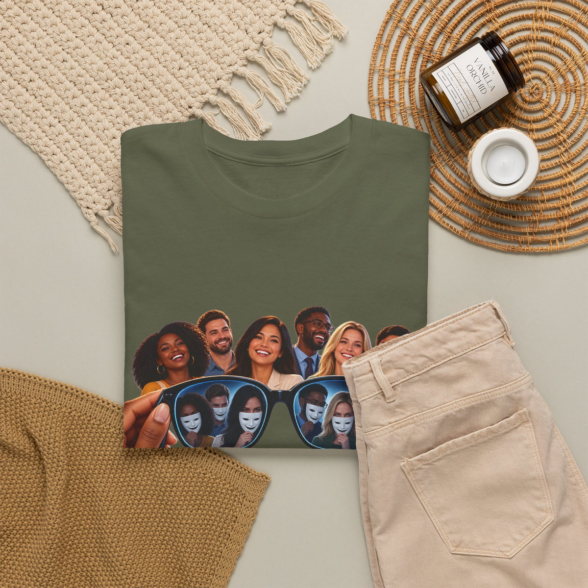 T-Shirt – “Put Your Glasses On” Graphic Tee (Funny Optical Illusion Design)