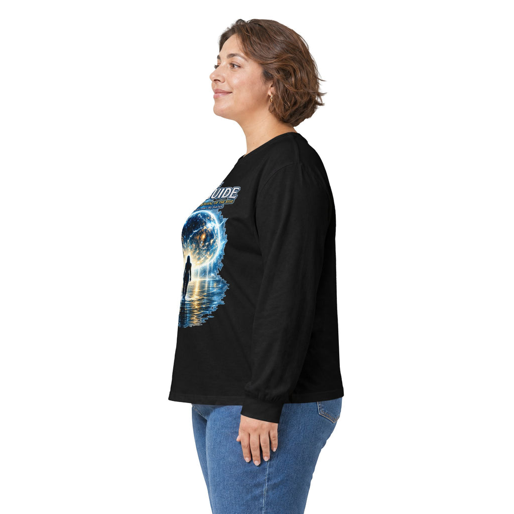 7th Guide Long Sleeve Tee — Cosmic Guide Graphic Shirt