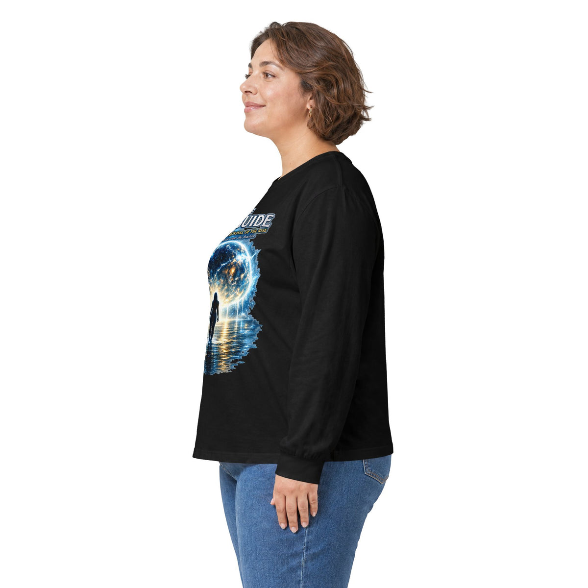 7th Guide Long Sleeve Tee — Cosmic Guide Graphic Shirt