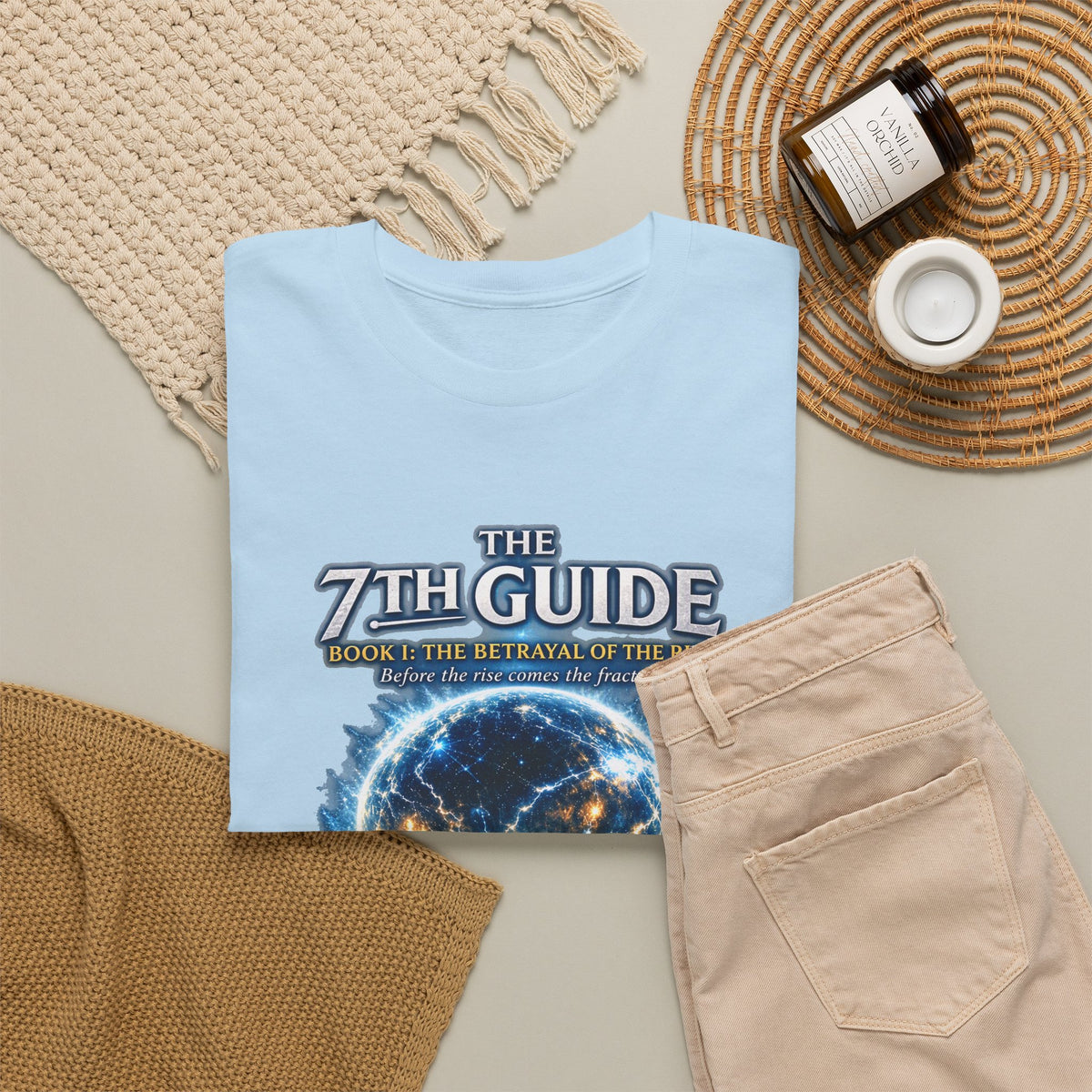 T-Shirt — "The 7th Guide" Cosmic Portal Design