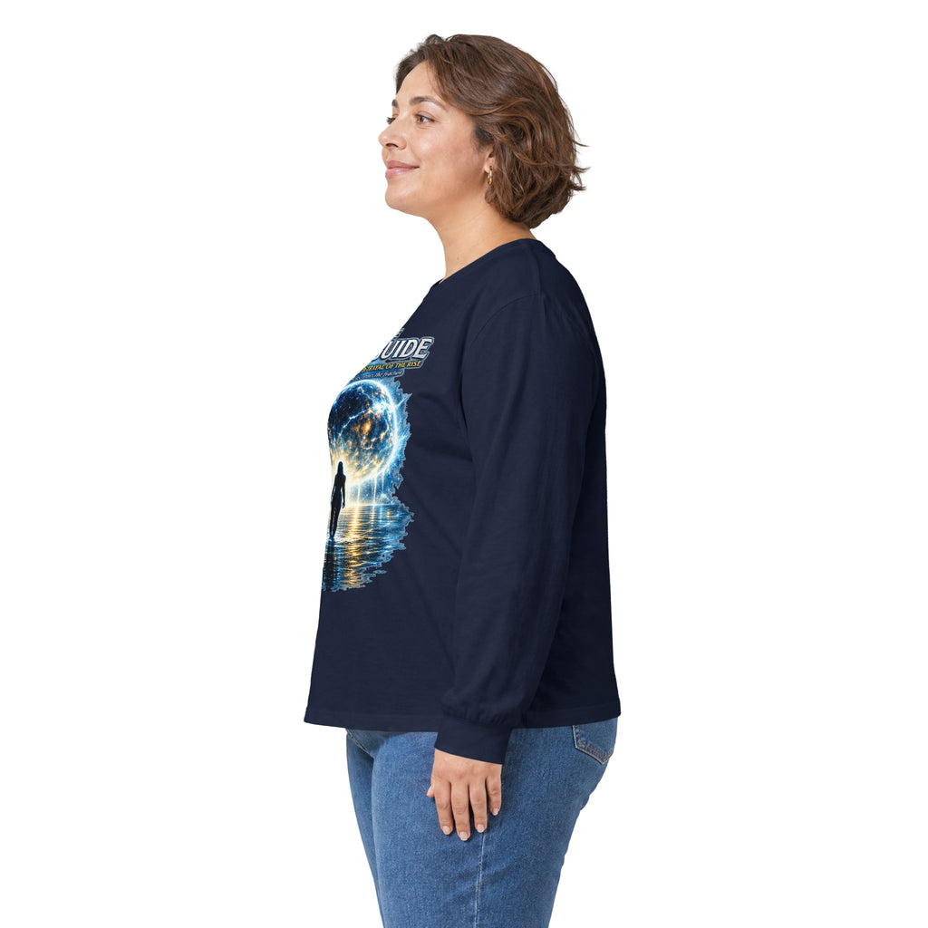 7th Guide Long Sleeve Tee — Cosmic Guide Graphic Shirt