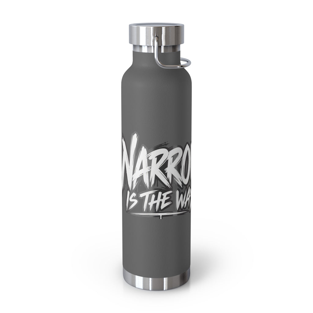 Insulated Water Bottle — 'Narrow Is the Way' Graphic 22oz