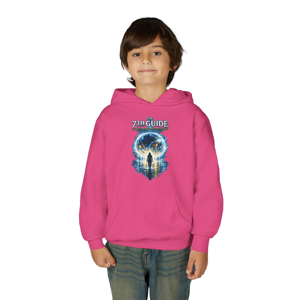Youth Hoodie — "The Guide" Cosmic Portal Graphic Hoodie