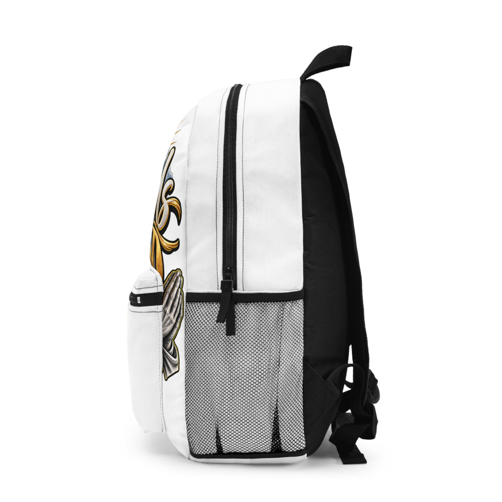 Give Us Bread Cross Backpack – Christian Prayer Faith School Bag