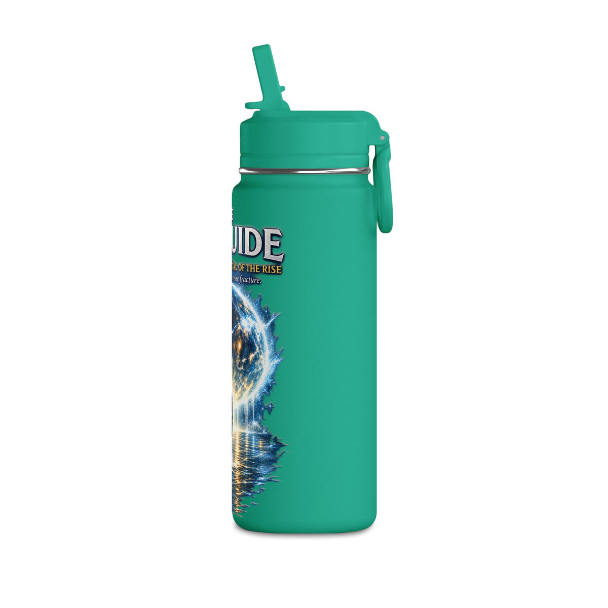 20oz Stainless Water Bottle — "The 7th Guide" Sci‑Fi Book Artwork